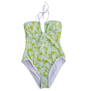 Ninety-Nine NWT‎ One-Piece Floral Halter Swimsuit